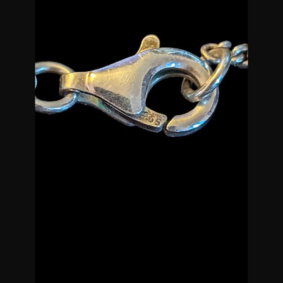 Pandora 925 Sterling Ale Adjustable Two Tone Y Retired Script Alphabet Charm - Picture 10 of 15